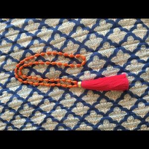 Beaded Tassel Necklace